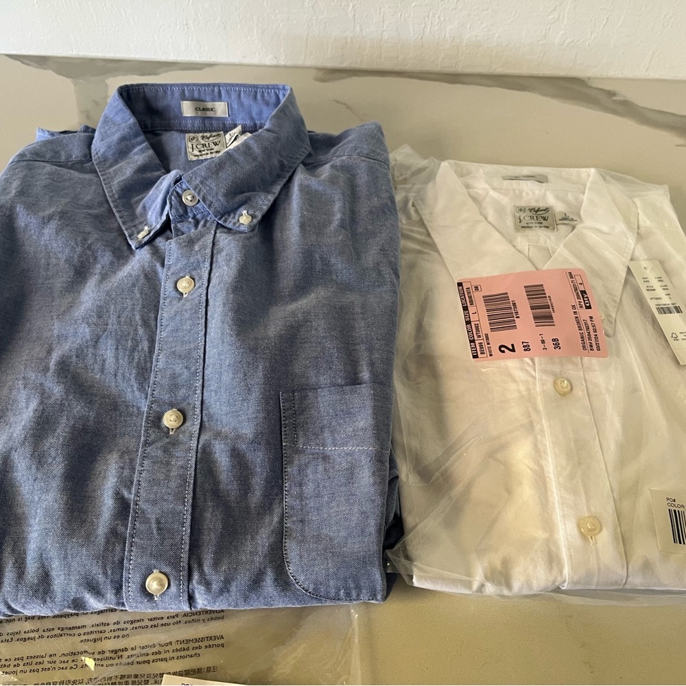 Jcrew long sleeve oxford shirts Large